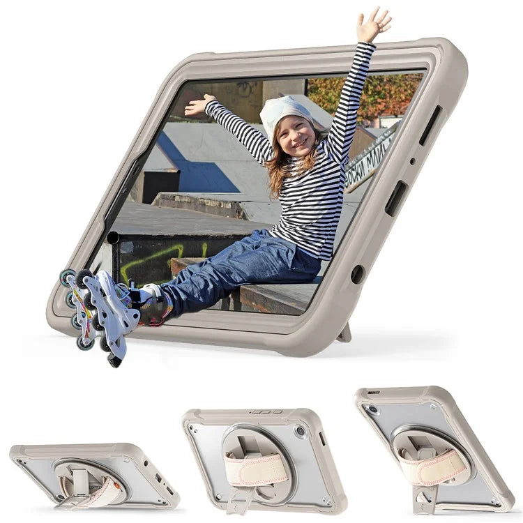 For Samsung Galaxy Tab A9 Tablet Case 360 Degree Rotary Kickstand Hand Strap Cover