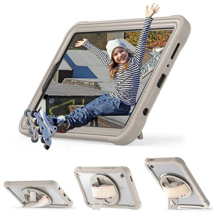For Samsung Galaxy Tab A9 Tablet Case 360 Degree Rotary Kickstand Hand Strap Cover
