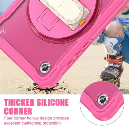 For Samsung Galaxy Tab A9 Tablet Case 360 Degree Rotary Kickstand Hand Strap Cover