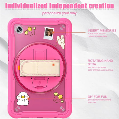 For Samsung Galaxy Tab A9 Tablet Case 360 Degree Rotary Kickstand Hand Strap Cover