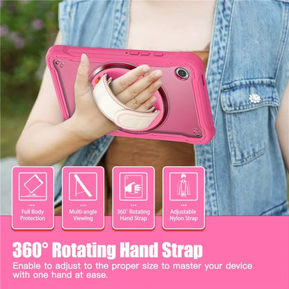 For Samsung Galaxy Tab A9 Tablet Case 360 Degree Rotary Kickstand Hand Strap Cover