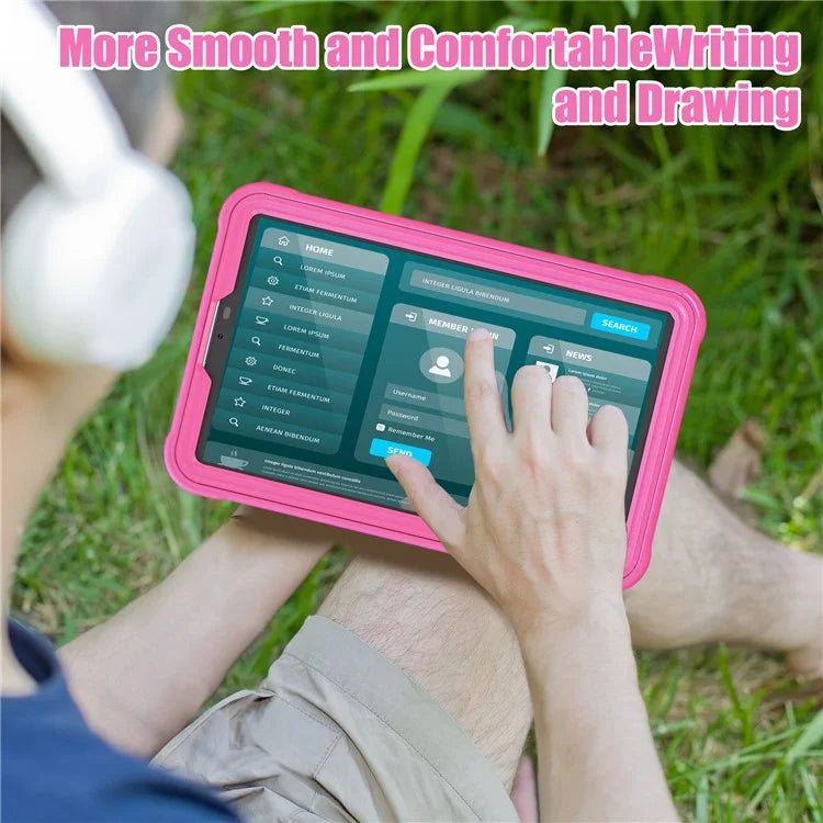 For Samsung Galaxy Tab A9 Tablet Case 360 Degree Rotary Kickstand Hand Strap Cover