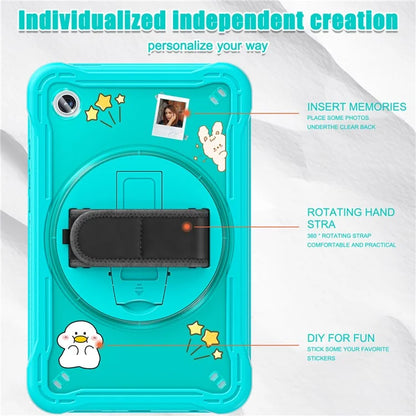For Samsung Galaxy Tab A9 Tablet Case 360 Degree Rotary Kickstand Hand Strap Cover