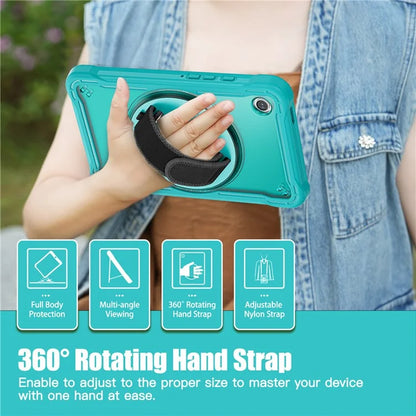 For Samsung Galaxy Tab A9 Tablet Case 360 Degree Rotary Kickstand Hand Strap Cover