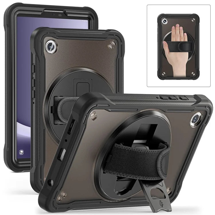 For Samsung Galaxy Tab A9 Tablet Case 360 Degree Rotary Kickstand Hand Strap Cover