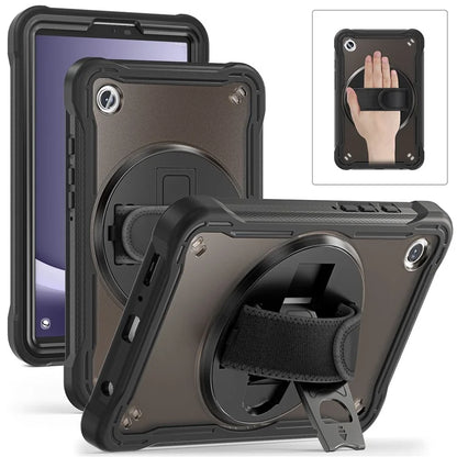 For Samsung Galaxy Tab A9 Tablet Case 360 Degree Rotary Kickstand Hand Strap Cover