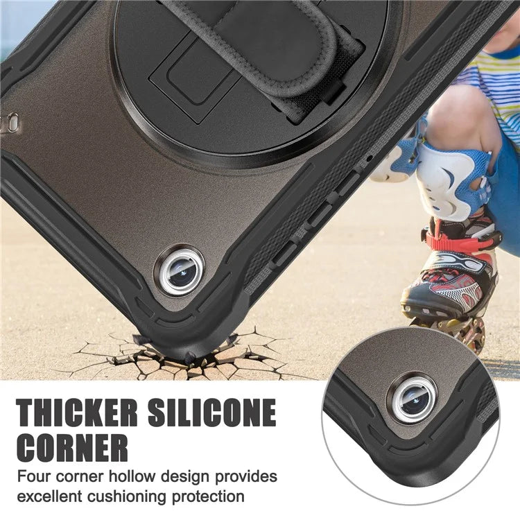 For Samsung Galaxy Tab A9 Tablet Case 360 Degree Rotary Kickstand Hand Strap Cover