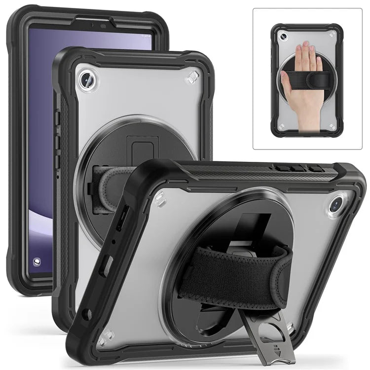 For Samsung Galaxy Tab A9 Tablet Case 360 Degree Rotary Kickstand Hand Strap Cover