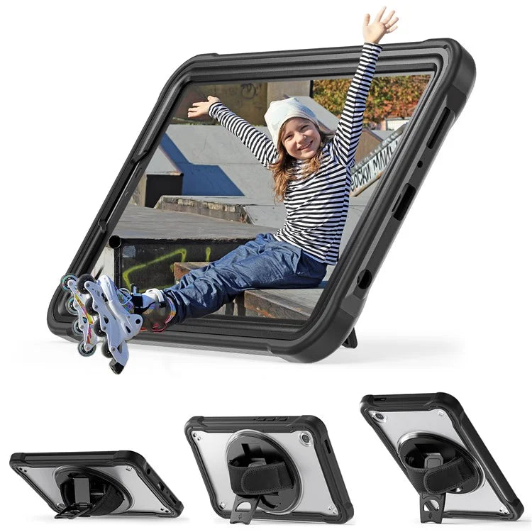 For Samsung Galaxy Tab A9 Tablet Case 360 Degree Rotary Kickstand Hand Strap Cover