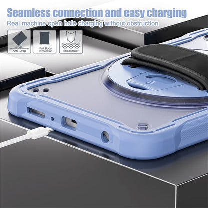 For Samsung Galaxy Tab A9 Tablet Case 360 Degree Rotary Kickstand Hand Strap Cover