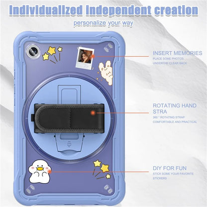 For Samsung Galaxy Tab A9 Tablet Case 360 Degree Rotary Kickstand Hand Strap Cover