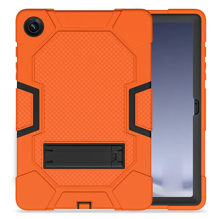 Robot B3 Series for Samsung Galaxy Tab A9+ Case Contrast Color PC+Silicone Kickstand Tablet Cover