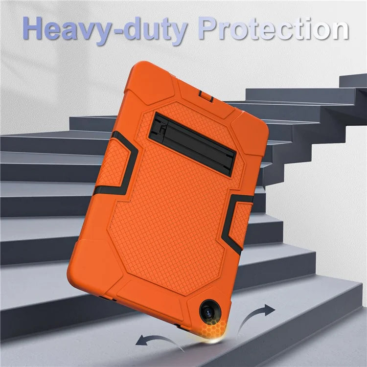 Robot B3 Series for Samsung Galaxy Tab A9+ Case Contrast Color PC+Silicone Kickstand Tablet Cover
