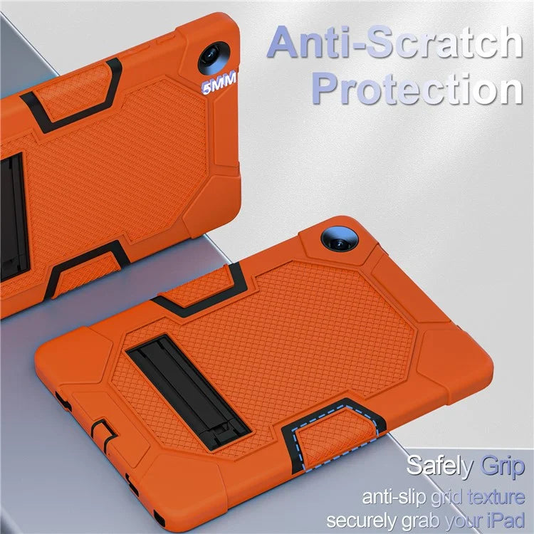 Robot B3 Series for Samsung Galaxy Tab A9+ Case Contrast Color PC+Silicone Kickstand Tablet Cover