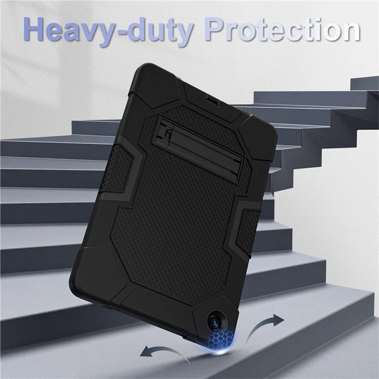 Robot B3 Series for Samsung Galaxy Tab A9+ Case Contrast Color PC+Silicone Kickstand Tablet Cover