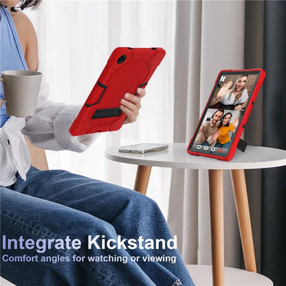 Robot B3 Series for Samsung Galaxy Tab A9+ Case Contrast Color PC+Silicone Kickstand Tablet Cover