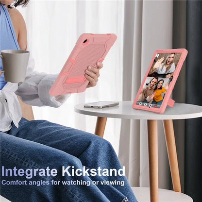 Robot B3 Series for Samsung Galaxy Tab A9+ Case Contrast Color PC+Silicone Kickstand Tablet Cover