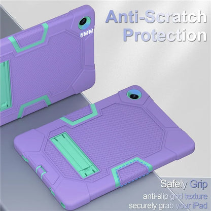 Robot B3 Series for Samsung Galaxy Tab A9+ Case Contrast Color PC+Silicone Kickstand Tablet Cover