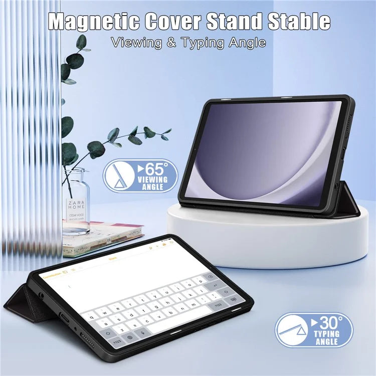 For Samsung Galaxy Tab A9 x115 Leather Tablet Case Pattern Printing Tri-fold Stand