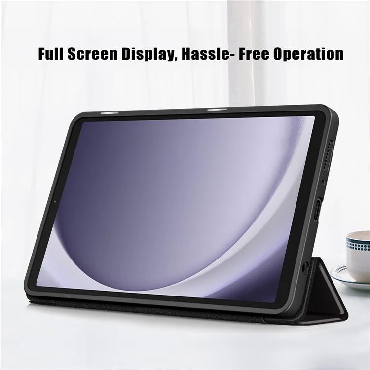 For Samsung Galaxy Tab A9 x115 Leather Tablet Case Pattern Printing Tri-fold Stand