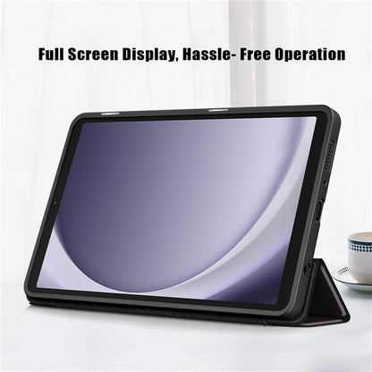 For Samsung Galaxy Tab A9 x115 Leather Tablet Case Pattern Printing Tri-fold Stand