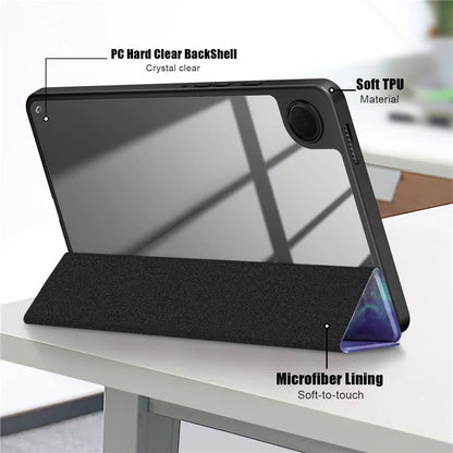 For Samsung Galaxy Tab A9 x115 Leather Tablet Case Pattern Printing Tri-fold Stand