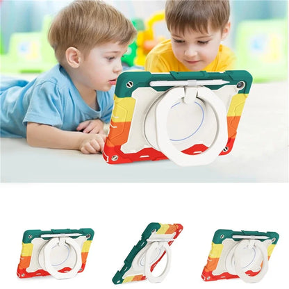 For Samsung Galaxy Tab A9+ Tablet Case Scratch-resistant Kickstand PC+Silicone Cover