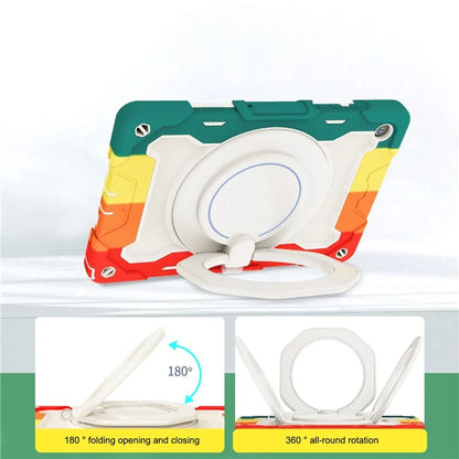 For Samsung Galaxy Tab A9+ Tablet Case Scratch-resistant Kickstand PC+Silicone Cover