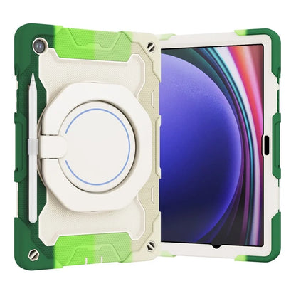 For Samsung Galaxy Tab A9+ Tablet Case Scratch-resistant Kickstand PC+Silicone Cover