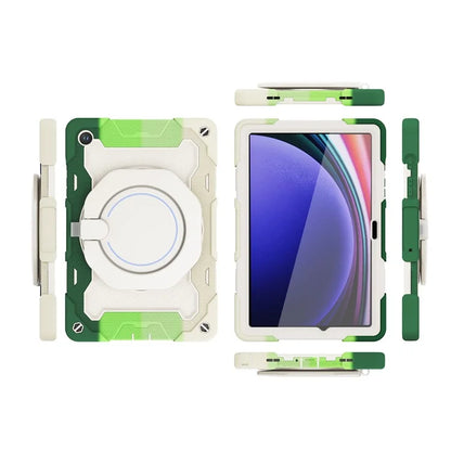 For Samsung Galaxy Tab A9+ Tablet Case Scratch-resistant Kickstand PC+Silicone Cover