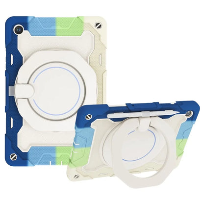For Samsung Galaxy Tab A9+ Tablet Case Scratch-resistant Kickstand PC+Silicone Cover