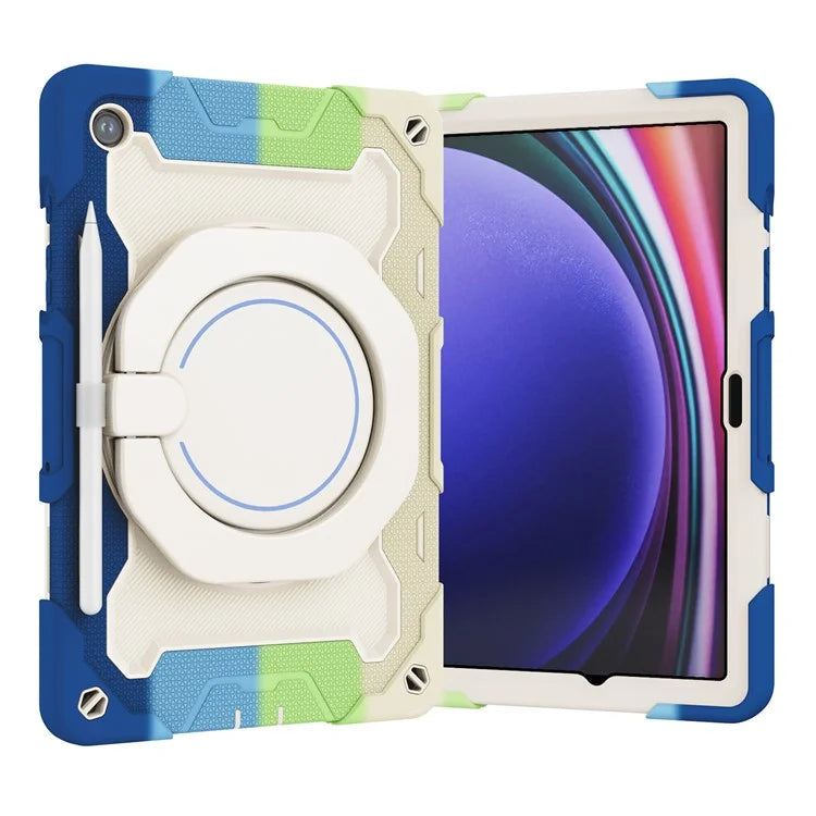 For Samsung Galaxy Tab A9+ Tablet Case Scratch-resistant Kickstand PC+Silicone Cover