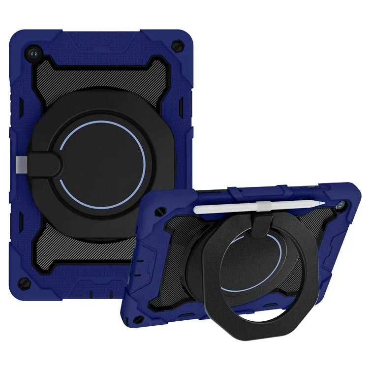 For Samsung Galaxy Tab A9+ Tablet Case Scratch-resistant Kickstand PC+Silicone Cover