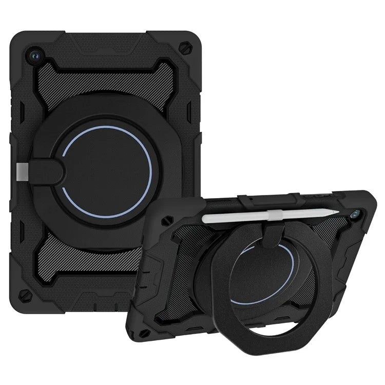 For Samsung Galaxy Tab A9+ Tablet Case Scratch-resistant Kickstand PC+Silicone Cover