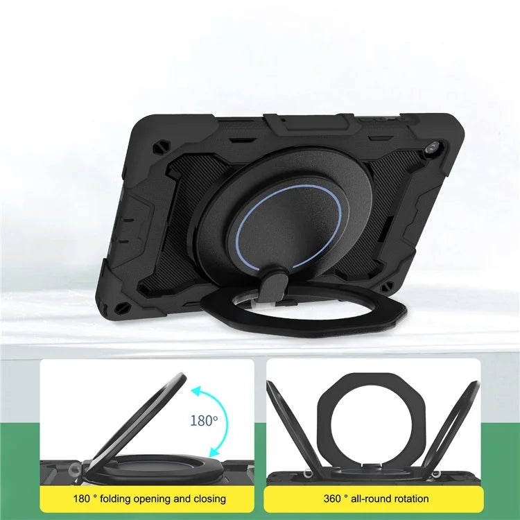 For Samsung Galaxy Tab A9+ Tablet Case Scratch-resistant Kickstand PC+Silicone Cover