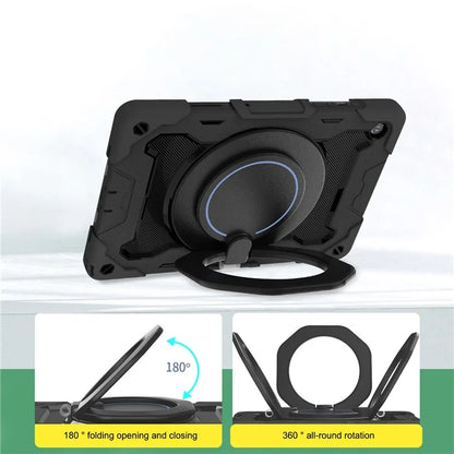 For Samsung Galaxy Tab A9+ Tablet Case Scratch-resistant Kickstand PC+Silicone Cover