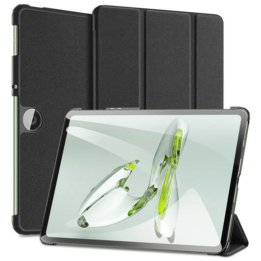 DUX DUCIS Domo Series for OnePlus Pad Go / Oppo Pad Air 2 / Pad Neo Leather Case Tri-fold Stand Smart Cover