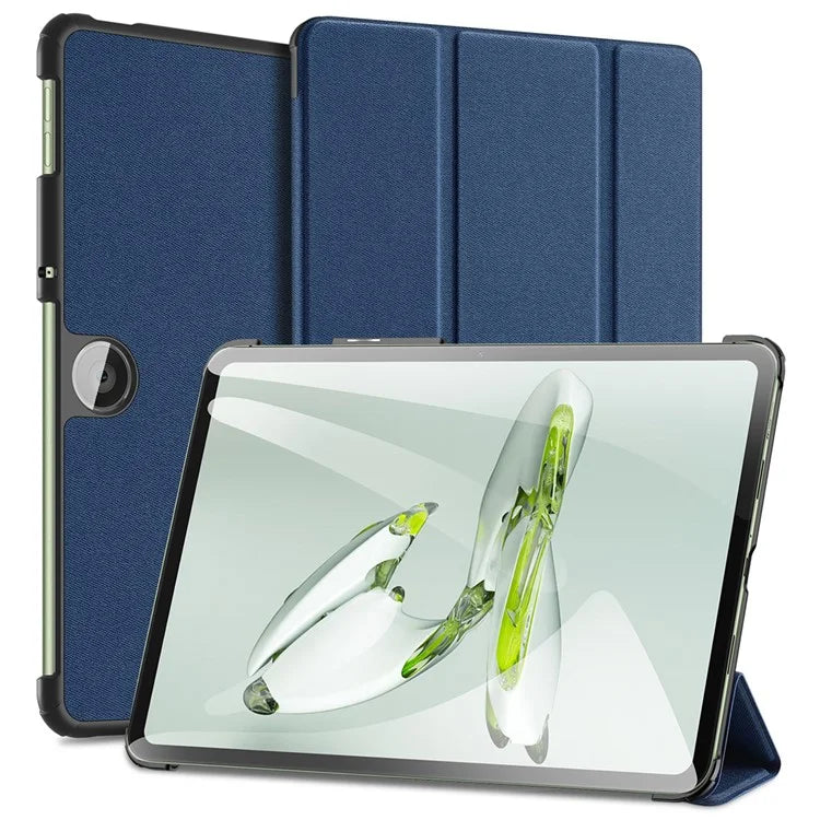 DUX DUCIS Domo Series for OnePlus Pad Go / Oppo Pad Air 2 / Pad Neo Leather Case Tri-fold Stand Smart Cover