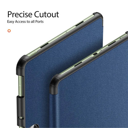 DUX DUCIS Domo Series for OnePlus Pad Go / Oppo Pad Air 2 / Pad Neo Leather Case Tri-fold Stand Smart Cover