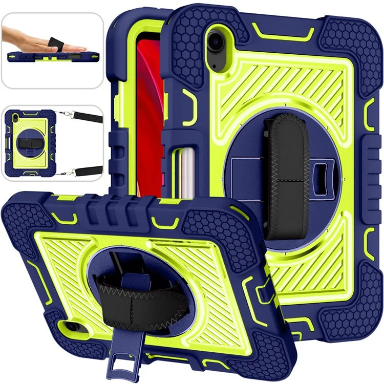 Hand Strap Kickstand for iPad mini (2021) Tablet Case with Shoulder Strap