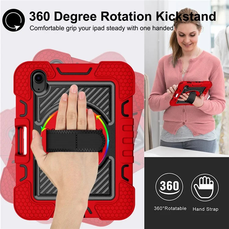 Hand Strap Kickstand for iPad mini (2021) Tablet Case with Shoulder Strap