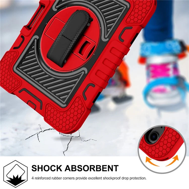 Hand Strap Kickstand for iPad mini (2021) Tablet Case with Shoulder Strap