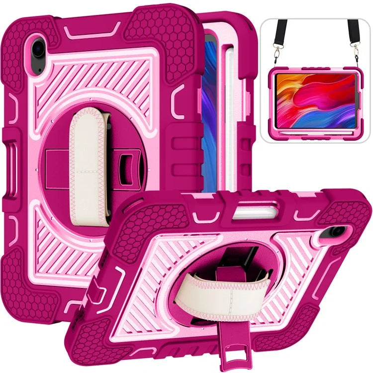 Hand Strap Kickstand for iPad mini (2021) Tablet Case with Shoulder Strap