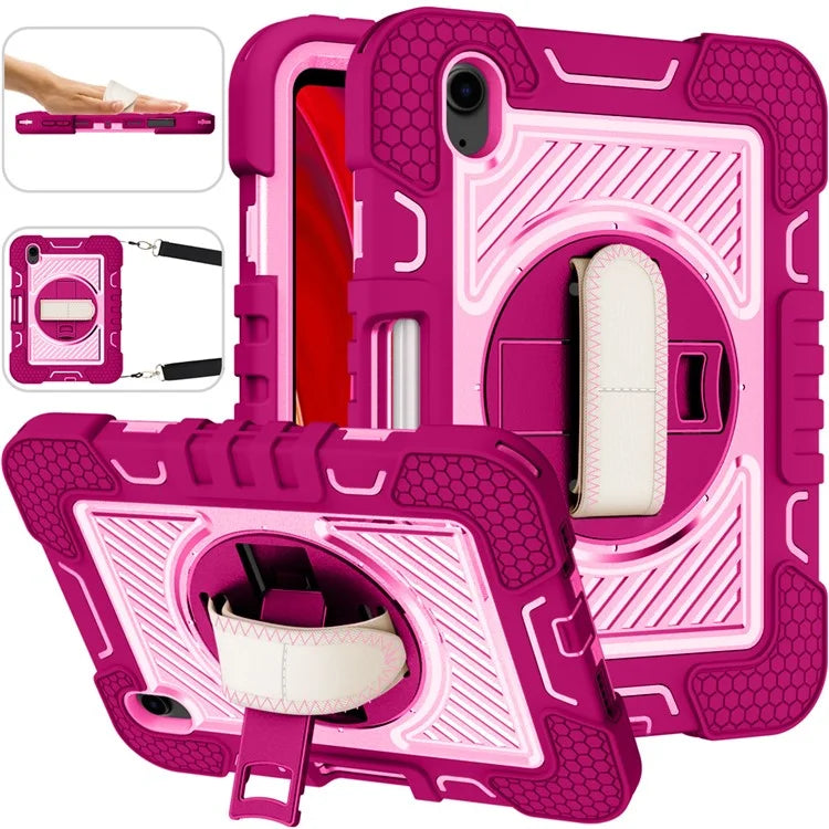 Hand Strap Kickstand for iPad mini (2021) Tablet Case with Shoulder Strap