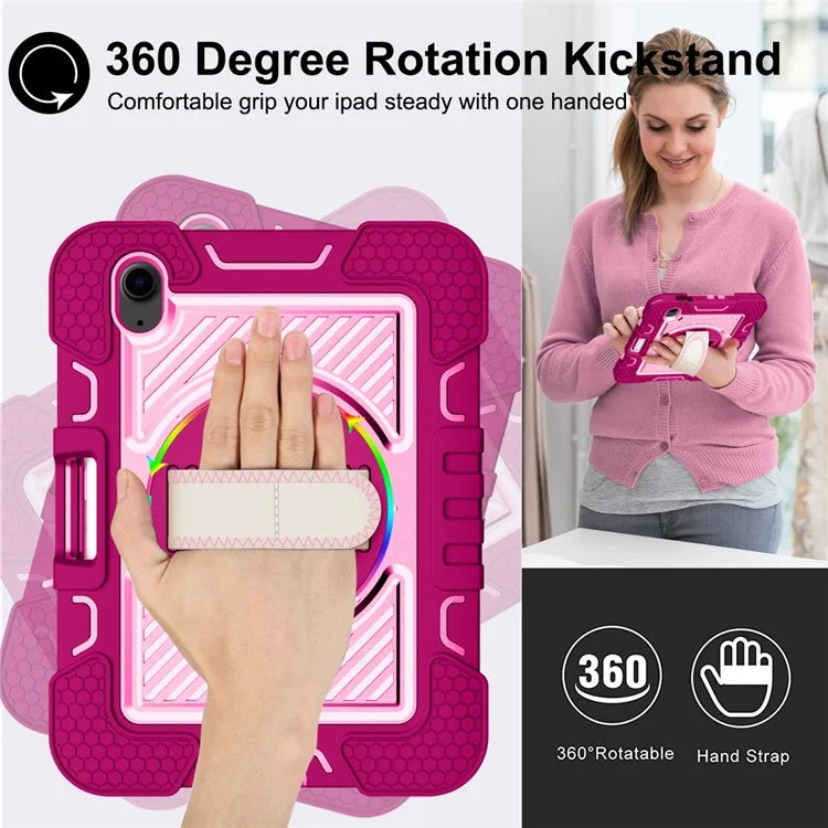 Hand Strap Kickstand for iPad mini (2021) Tablet Case with Shoulder Strap