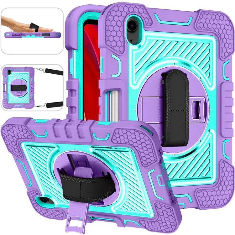 Hand Strap Kickstand for iPad mini (2021) Tablet Case with Shoulder Strap