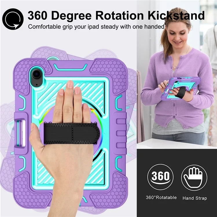 Hand Strap Kickstand for iPad mini (2021) Tablet Case with Shoulder Strap
