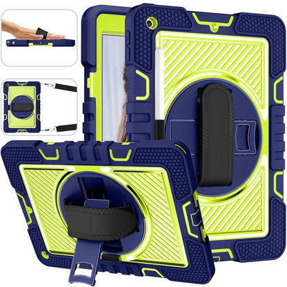 For iPad 9.7-inch (2017) / (2018) Tablet Case Anti-drop Kickstand Cover with Shoulder Strap