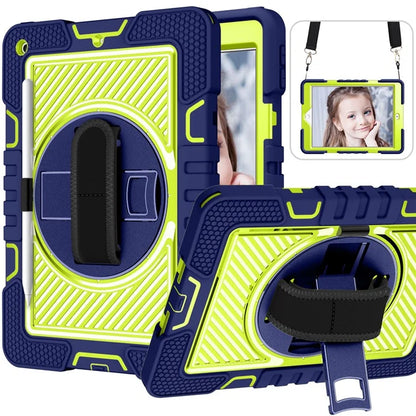 For iPad 9.7-inch (2017) / (2018) Tablet Case Anti-drop Kickstand Cover with Shoulder Strap