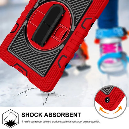 For iPad 9.7-inch (2017) / (2018) Tablet Case Anti-drop Kickstand Cover with Shoulder Strap
